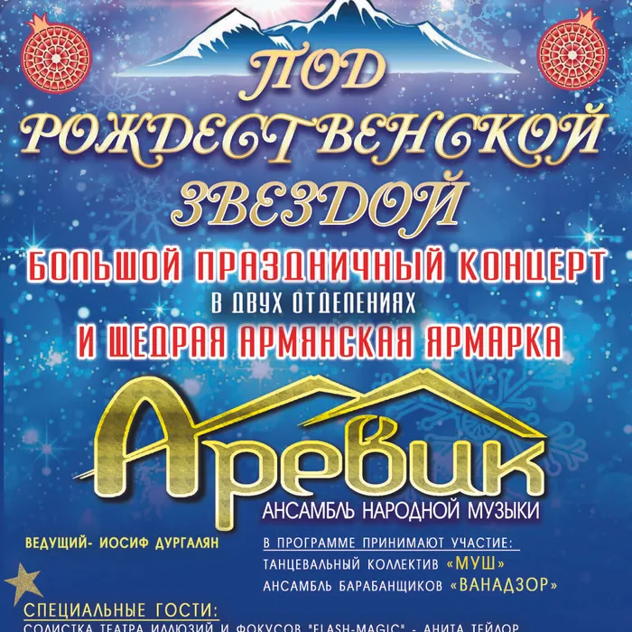 КОНЦЕРТ «ПОД РОЖДЕСТВЕНСКОЙ ЗВЕЗДОЙ»